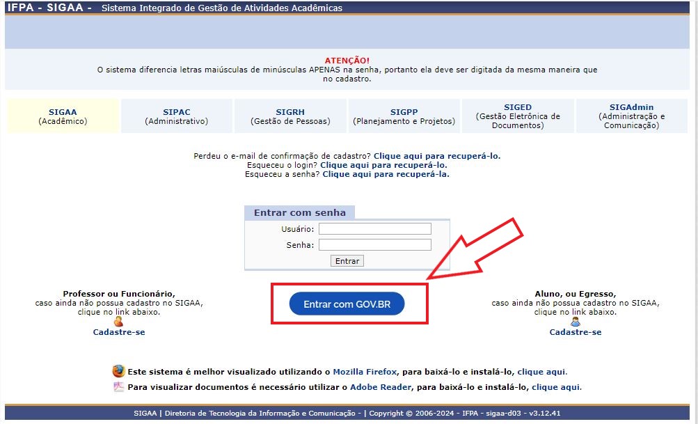 Login com GOV.BR